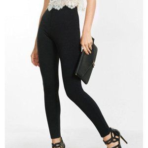 Express Ponte Knit Grey Leggings - 12